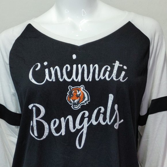 Cincinnati Bengals NFL Girls Juniors Size XL (15/17) Long Sleeve Lightweight - Picture 3 of 8